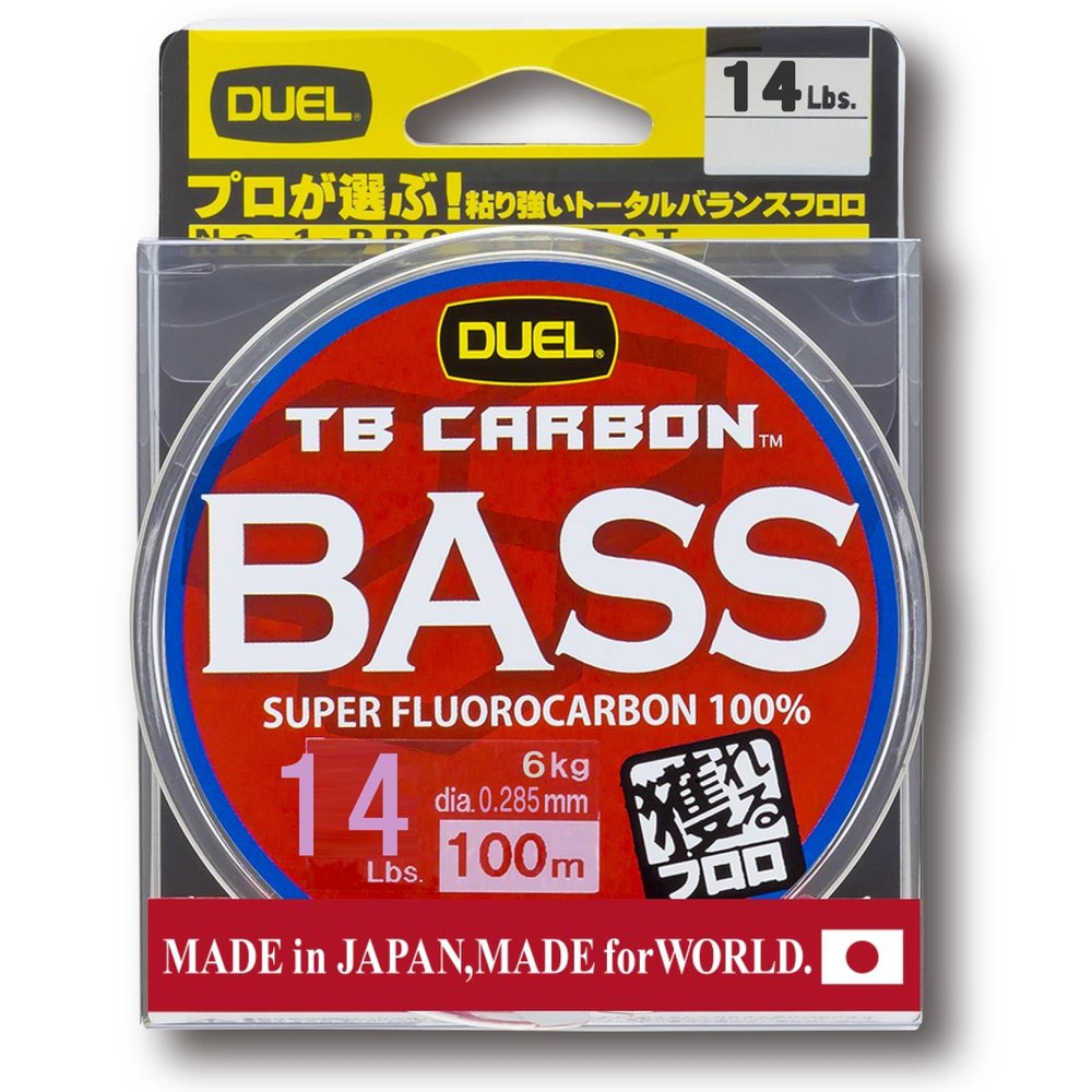 Duel Line (Fluorocarbon): TB Carbon Bus, 328.1 ft (100 m), 14Lbs. : Natural Clear