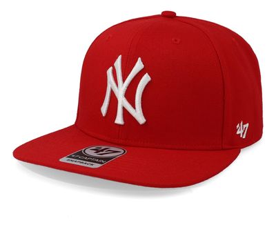 47 Brand MLB New York Yankees No Shot Cap B-NSHOT17WBP-RD, Mens, Cap red
