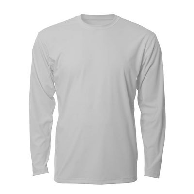 Denali Performance Men's Mega Solar ProtectUV Long Sleeve, Light Grey, Medium