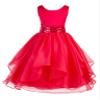 ekidsbridal Wedding Asymmetric Ruffles Satin Organza Flower Girl Dress Sequin 012s 4 view 1