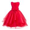 ekidsbridal Wedding Asymmetric Ruffles Satin Organza Flower Girl Dress Sequin 012s 4 view 2