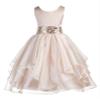 ekidsbridal Wedding Asymmetric Ruffles Satin Organza Flower Girl Dress Sequin 012s 10 view 1