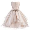 ekidsbridal Wedding Asymmetric Ruffles Satin Organza Flower Girl Dress Sequin 012s 10 view 2