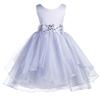 ekidsbridal Wedding Asymmetric Ruffles Satin Organza Flower Girl Dress Sequin 012s 6 view 1