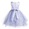 ekidsbridal Wedding Asymmetric Ruffles Satin Organza Flower Girl Dress Sequin 012s 6 view 2