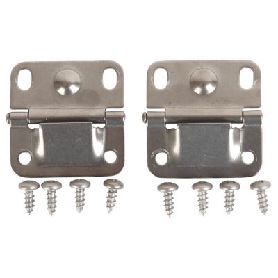 Coleman Replacement Cooler Hinges (2-Pack) Stainless Steel 2 Steel Hinges & 8 Mounting Screws to Repair Coolers
