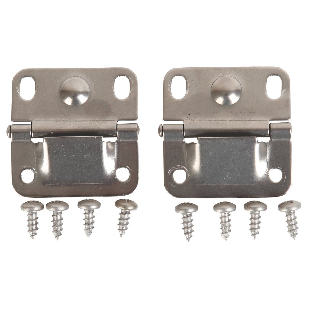 Coleman Replacement Cooler Hinges (2-Pack) Stainless Steel 2 Steel Hinges & 8 Mounting Screws to Repair Coolers