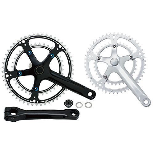 DIXNA La Crank 47 x 31T, No BB, Compatible with 10/11 Tiers, Black, 6.7 inches (170 mm), Black, 6.7 inches (170 mm)
