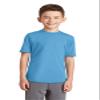 Port & Company Youth Essential Blended Performance Tee. PC381Y Aquatic Blue XS view 1