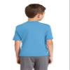Port & Company Youth Essential Blended Performance Tee. PC381Y Aquatic Blue XS view 2