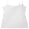Active Basic Women's Long Cami w/Built in Bra Adjustable Strap - 2 Pack - White, Khaki, Large view 3