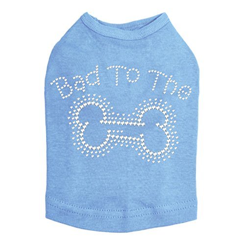 Bad to The Bone Dog Shirt XXS Blue
