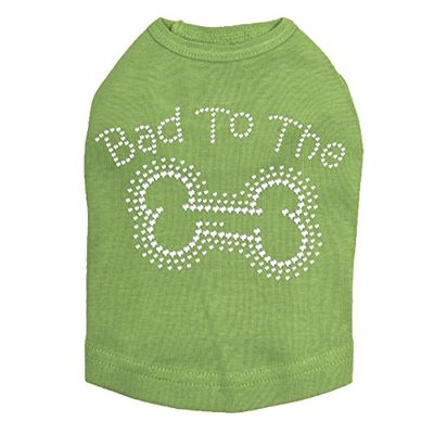 Bad to The Bone Dog Shirt 4XL Lime Green