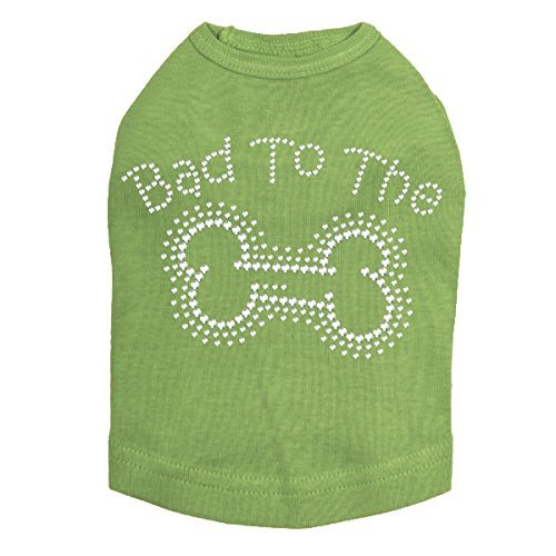 Bad to The Bone Dog Shirt 4XL Lime Green
