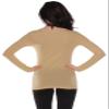 Active Basic Athletic Fitted Plain Long Sleeves Round Crew Neck T Shirt Top view 4