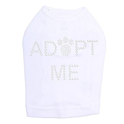 Adopt Me with Paw Dog Shirt L White
