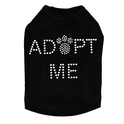 Adopt Me with Paw Dog Shirt L Black