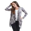 CTC WSK1072 Womens Off-Duty Open Front Tie Dye Cardigan L Brown view 1