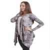 CTC WSK1072 Womens Off-Duty Open Front Tie Dye Cardigan L Brown view 3