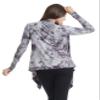 CTC WSK1072 Womens Off-Duty Open Front Tie Dye Cardigan L Brown view 4