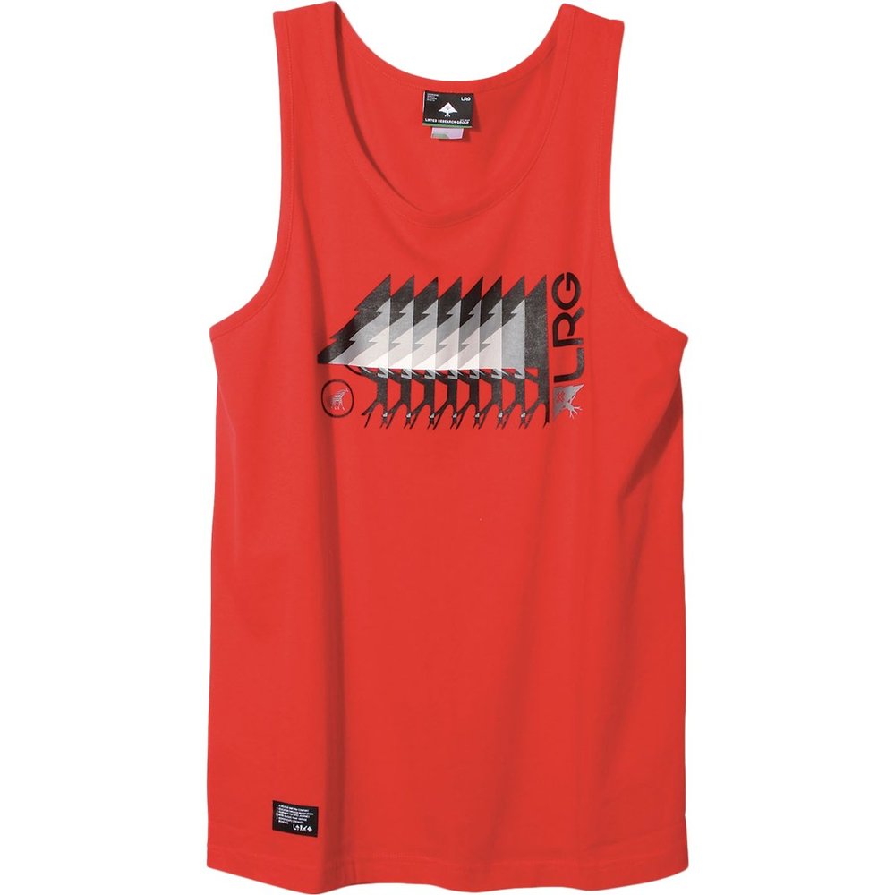 LRG Men's Research Collection Levels Tank, Red, Large