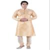 Sanwara Men's Beige Solid Kurta & Churidar Set view 1