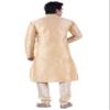 Sanwara Men's Beige Solid Kurta & Churidar Set view 4