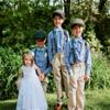 A line Wedding Pageant Lace Flower Girl Dress with Belt (Size 8, White) view 3