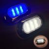 Pactrade Marine Boat 1 Nature White & 1 Blue LED Light SS304 Housing Surface Mount view 2