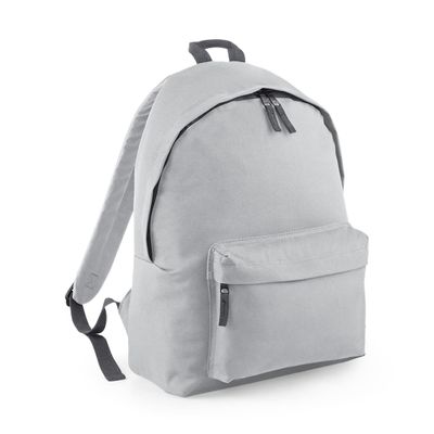 BagBase Unisex's BG125LGGP Original Fashion Backpack, Light Grey/Graphite Grey, Medium