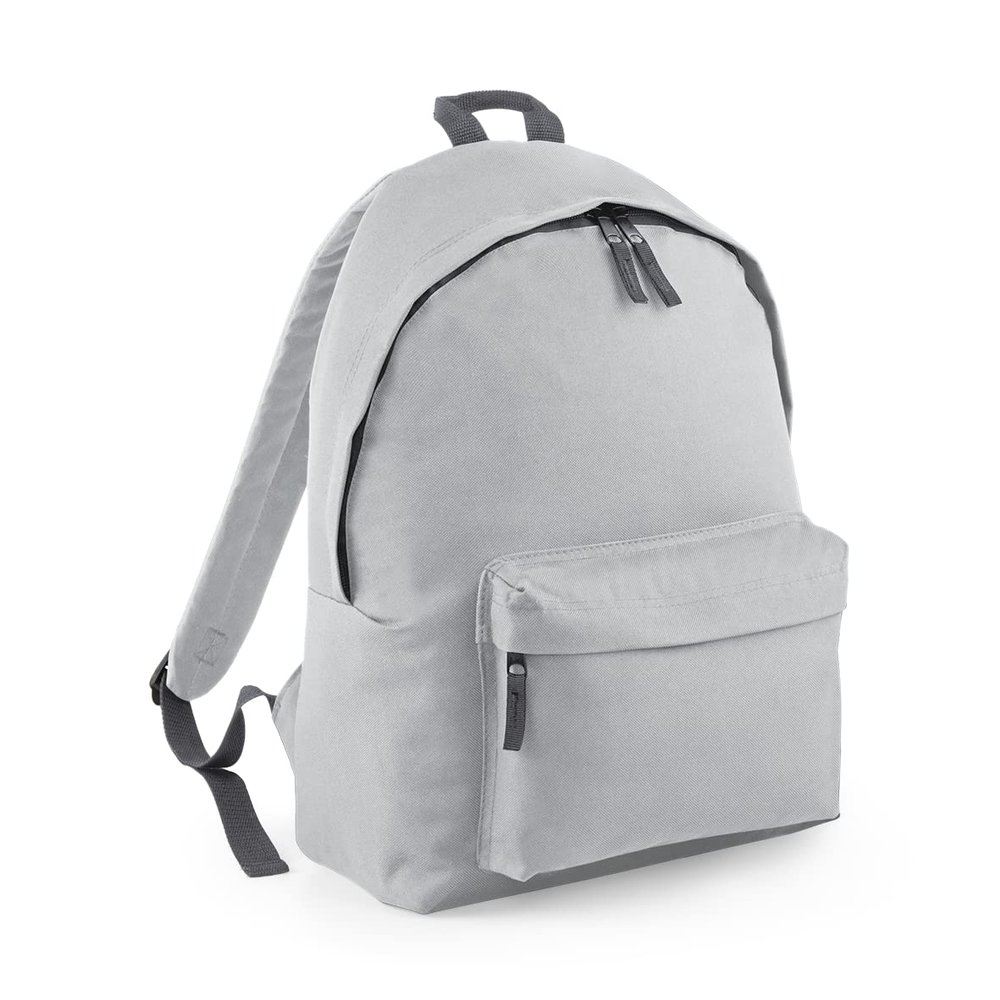 BagBase Unisex's BG125LGGP Original Fashion Backpack, Light Grey/Graphite Grey, Medium
