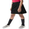 Classroom Uniforms Juniors Stretch Double-Pleated Scooter, Black, 3/4 view 2