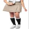 Classroom Uniforms Junior's Stretch Double-Pleated Scooter, Khaki, 19/20 view 1
