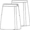 Classroom Uniforms Junior's Stretch Double-Pleated Scooter, Khaki, 19/20 view 3
