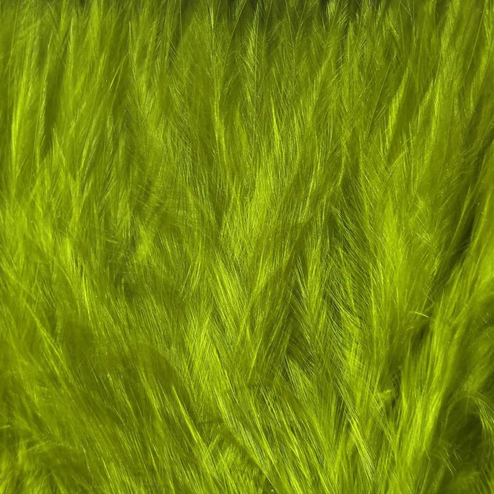 Hareline Fly Tying Wooly Bugger Marabou - Yellow Olive