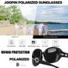 Joopin Big Polarized Sunglasses for Women Ladies Oversized Elegant Large Rectangle Sun Glasses UV400 Rhinestone Dark Black Shades Sunnies view 3