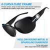 Joopin Big Polarized Sunglasses for Women Ladies Oversized Elegant Large Rectangle Sun Glasses UV400 Rhinestone Dark Black Shades Sunnies view 4