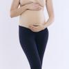 Motherhood Maternity Women's Essential Stretch Secret Fit Over The Belly Pregnancy Crop Capri Legging, Navy, Small view 4