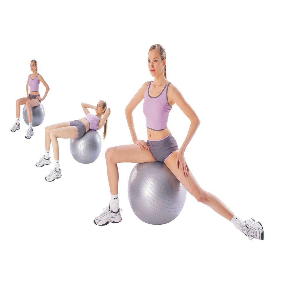 Amber Fight Gear Fitness ISO Ball for Core Strength, Balance & Stability, Anti-Burst Exercise Ball for Yoga, Pilates, & Physical Therapy, Home & Gym Workout Equipment, 55cm