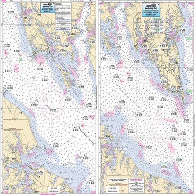 Captain Segull Inshore Potomoc River VA Fishing Nautical Chart