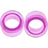 MoDTanOiz - Flesh tunnels 5/8 inch Gauge Gauges 16mm Ear Plugs Plug Weight Flesh Tunnels Tunnel Streching Ears Double Single Flared Steel Stone Wood Earring Silicone Men Women Purple 5/8 16mm view 2