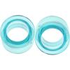 MoDTanOiz - Flesh tunnels 5/8 inch Gauge Gauges 16mm Ear Plugs Plug Weight Flesh Tunnels Tunnel Streching Ears Double Single Flared Steel Stone Wood Earring Silicone Men Women Aqua 5/8 16mm view 2