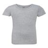 Next Level Big Girls Princess Rib Knit Softness T-Shirt, Heather Gray, Large view 2