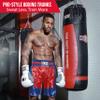 Ringside Pro-Style Boxing Trunks, Satin Boxing Shorts for Men and Women, Ideal for Boxing, MMA, Muay Thai, Red/Blue, Youth Small view 2