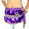 Belly Dance Hip Scarf Waist Chain Costume Belt,220Coins (Purple) view 1