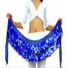 Belly Dance Hip Scarf Waist Chain Costume Belt,220Coins (Blue) view 2