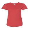 Anvil Women's Tri-Blend Tee, Heather Red, Small view 2