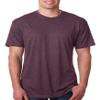 Next Level Men's Rib Collar Tri Blend T-Shirt, Vintage Purple, Large view 1