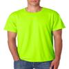 Jerzees Men's Shoulder To Shoulder Taping T-Shirt, Small, Neon Green view 1