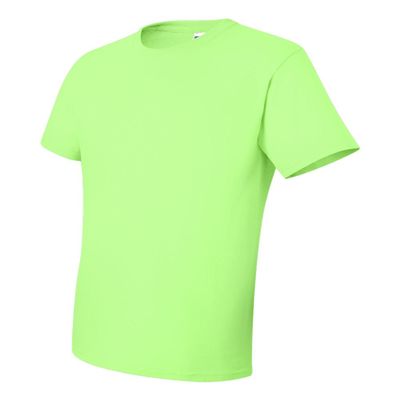 Jerzees Men's Shoulder To Shoulder Taping T-Shirt, Large, Neon Green